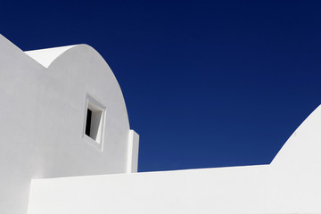 Santorini White House, abstract