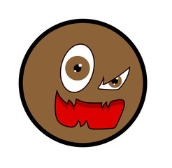 Angry Halloween Character