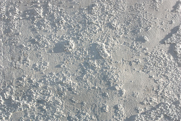 Outdoors White background of   plaster, cement texture