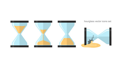 hourglass vector icon 10 EPS