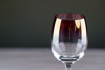 Empty wine glass, Rustic background