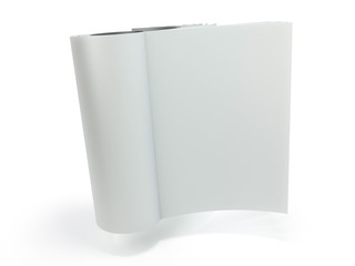 Magazine, booklet or brochure mockup template. 3D rendering