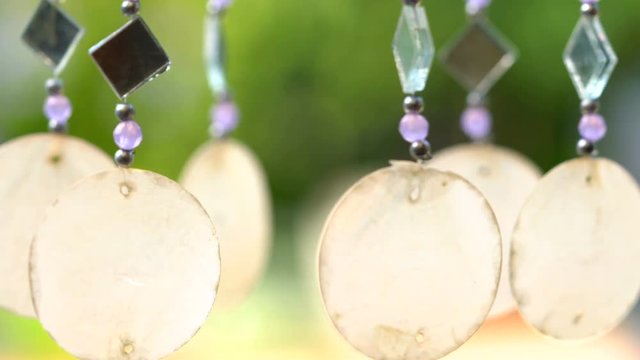 Capiz shell wind chimes