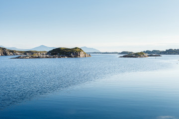Beautiful view on norwegian fjords