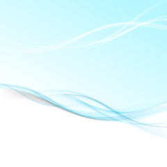 Fototapeta premium Abstract border blue smoke futuristic swoosh layout