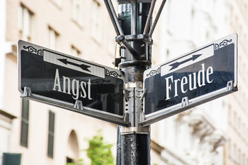 Obraz premium Schild 259 - Freude