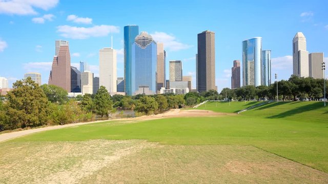 High quality time lapse clip or video in downtown of Houston, Texas