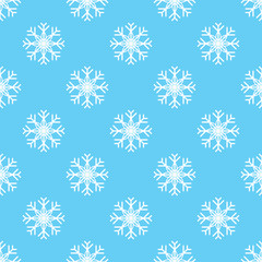 Fototapeta na wymiar Pattern seamless snowflake