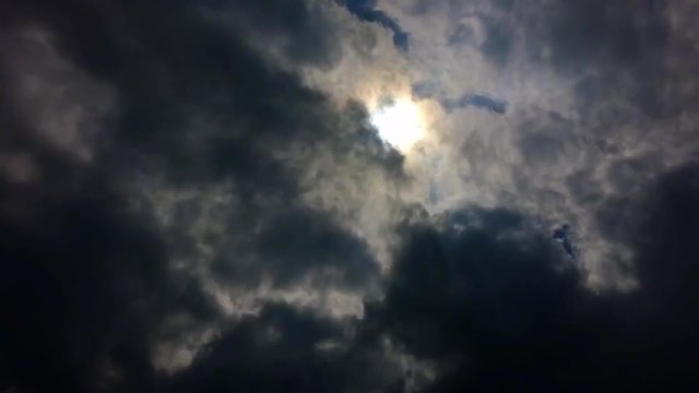Sun with the dark cloud: The cloud which becomes dark.