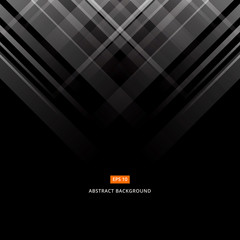 Abstract black and gray technology design. Vector corporate geometric lines background with copy space, Vector