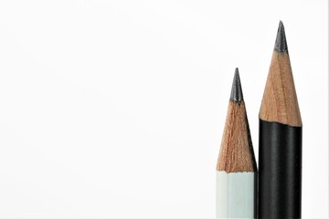 An close up image of a isolated pencil