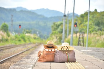 ステーション・鉄道の旅 - obrazy, fototapety, plakaty