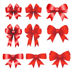 Red ribbons christmas