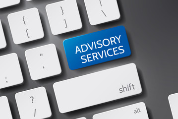 Advisory Services Key. Advisory Services on Blue Keyboard Button. Advisory Services on Red Keyboard Button
