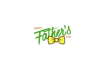 Happy Father's Day Calligraphy greeting card