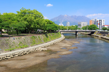 Fototapeta premium 南洲橋からの桜島