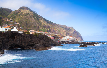 Coastal landscape of Porto Moniz, Madeira