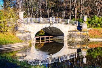 The Visconti Bridge in Pavlovsk Park