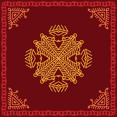 Folk, Tribal Design, Motif, Wall Painting