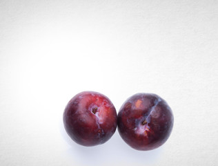 Plum or Sweet Ripe Plum fruit on a background.