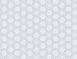white floral pattern