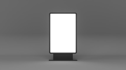 3D rendering Outdoor Advertising Stand Display Lightbox Isolated