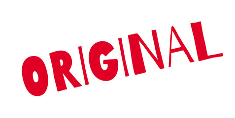 Original rubber stamp. Grunge design with dust scratches. Effects can be easily removed for a clean, crisp look. Color is easily changed.