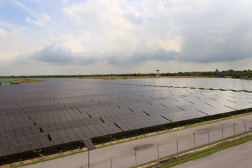 Field of solar panels