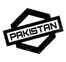 Obraz premium Pakistan rubber stamp. Grunge design with dust scratches. Effects can be easily removed for a clean, crisp look. Color is easily changed.
