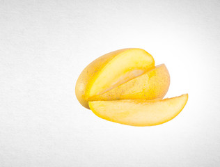 Fototapeta na wymiar mango or yellow mango on a background.