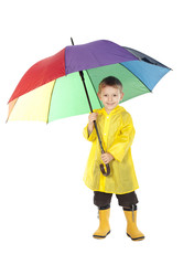 child with raincoat