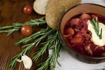 Russian traditional soup