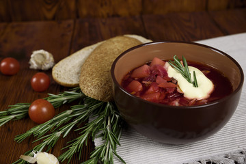 Russian traditional soup