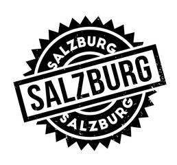 Salzburg rubber stamp. Grunge design with dust scratches. Effects can be easily removed for a clean, crisp look. Color is easily changed.