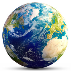 Planet Earth - Atlantic 3d rendering - obrazy, fototapety, plakaty