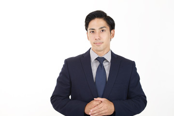 微笑むビジネスマン