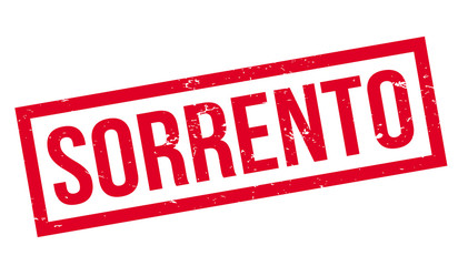 Fototapeta premium Sorrento rubber stamp. Grunge design with dust scratches. Effects can be easily removed for a clean, crisp look. Color is easily changed.