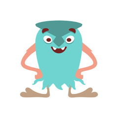 Smiling green monster