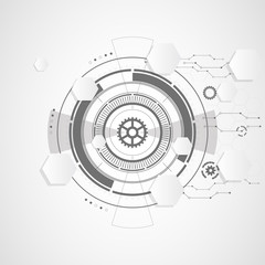Obraz premium Abstract technological background. Vector illustration.