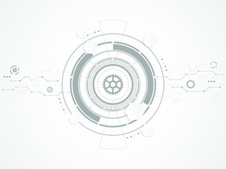 Obraz premium Abstract technological background. Vector illustration.