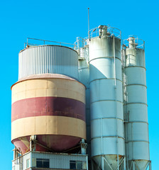 Industrial Concrete-mixing plant.