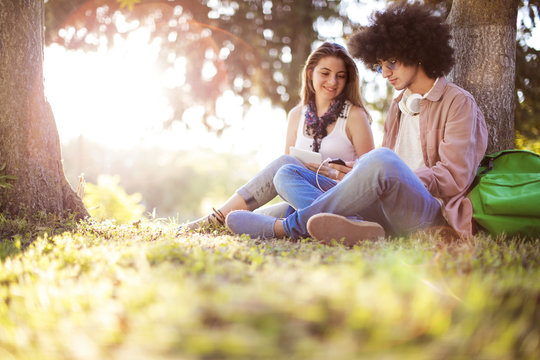 Young student on campus