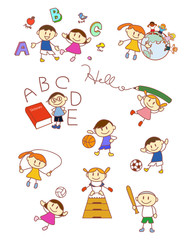 英語　体育　子ども