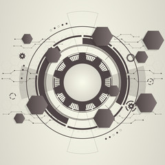 Abstract technological background. Vector illustration.