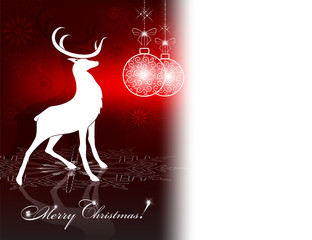 Christmas design with a deer