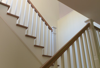 staircase wood white modern classic stairs interior