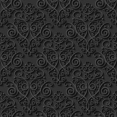 Abstract decorative 3d seamless pattern. Vector Illustration