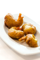battered shrimp tapa