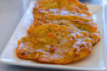 Shrimp fritters tortillitas de camarones little shrimp omelettes