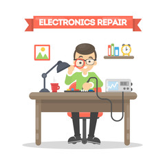 Electronics repair man.
